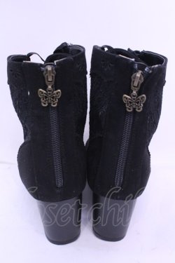 画像3: axes femme / レース切り替えブーツ L クロ O-25-12-18-1087-AX-SH-OW-OS