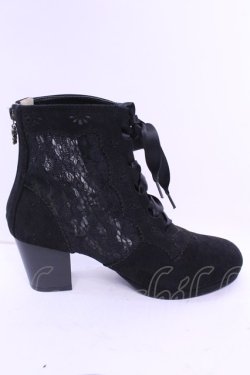 画像5: axes femme / レース切り替えブーツ L クロ O-25-12-18-1087-AX-SH-OW-OS