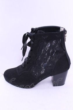 画像6: axes femme / レース切り替えブーツ L クロ O-25-12-18-1087-AX-SH-OW-OS