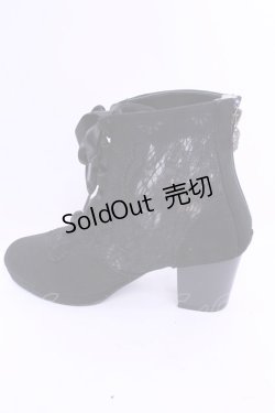 画像8: axes femme / レース切り替えブーツ L クロ O-25-12-18-1087-AX-SH-OW-ZT-K017