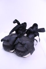 merry jenny / リボンスニーカーサンダル L クロ O-25-12-18-1088-LO-SH-OW-OS