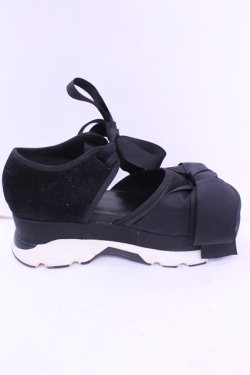 画像5: merry jenny / リボンスニーカーサンダル L クロ O-25-12-18-1088-LO-SH-OW-OS