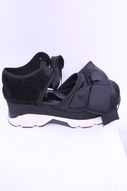 画像8: merry jenny / リボンスニーカーサンダル L クロ O-25-12-18-1088-LO-SH-OW-OS