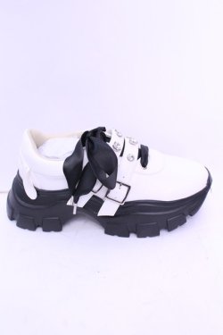 画像7: サンリオ / マイメロ厚底スニーカー L シロ×クロ O-25-12-18-1090-EL-SH-OW-OS