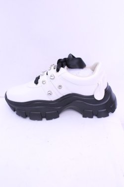 画像8: サンリオ / マイメロ厚底スニーカー L シロ×クロ O-25-12-18-1090-EL-SH-OW-OS