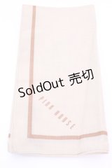 PINK HOUSE / ハンカチーフ  ロゴライン キャメル O-25-12-18-1015-LO-ZA-IG-OS