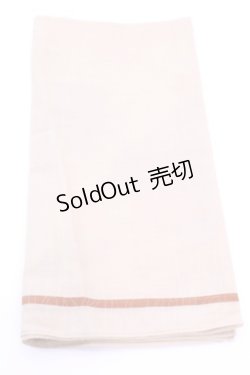 画像3: PINK HOUSE / ハンカチーフ  ロゴライン キャメル O-25-12-18-1015-LO-ZA-IG-OS