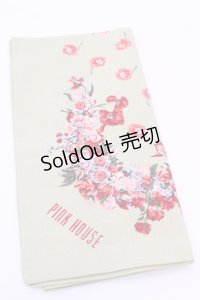 PINK HOUSE / ハンカチーフ  フラワー柄グリーン O-25-12-18-1018-LO-ZA-IG-OS