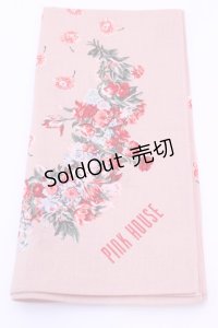 PINK HOUSE / ハンカチーフ  フラワー柄ピンク O-25-12-18-1019-LO-ZA-IG-OS