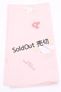 PINK HOUSE / ハンカチーフ  くま柄ピンク O-25-12-18-1020-LO-ZA-IG-OS