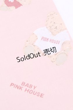 画像2: PINK HOUSE / ハンカチーフ  くま柄ピンク O-25-12-18-1020-LO-ZA-IG-OS