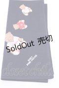PINK HOUSE / ハンカチーフ  くま柄クロ O-25-12-18-1021-LO-ZA-IG-OS
