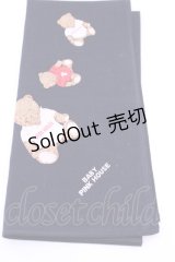 PINK HOUSE / ハンカチーフ  くま柄クロ O-25-12-18-1021-LO-ZA-IG-OS