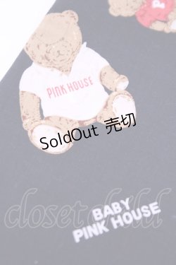 画像2: PINK HOUSE / ハンカチーフ  くま柄クロ O-25-12-18-1021-LO-ZA-IG-OS