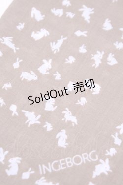 画像2: INGEBORG / ハンカチーフ  うさぎキャメル O-25-12-18-1022-LO-ZA-IG-ZT422-F004