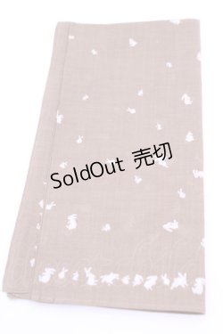 画像3: INGEBORG / ハンカチーフ  うさぎキャメル O-25-12-18-1022-LO-ZA-IG-ZT422-F004