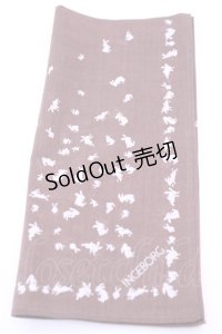 INGEBORG / ハンカチーフ  うさぎブラウン O-25-12-18-1023-LO-ZA-IG-OS