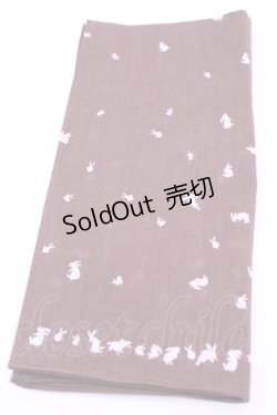 画像3: INGEBORG / ハンカチーフ  うさぎブラウン O-25-12-18-1023-LO-ZA-IG-OS