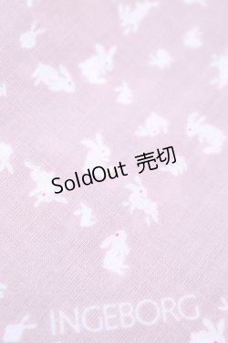 画像2: INGEBORG / ハンカチーフ  うさぎピンク O-25-12-18-1025-LO-ZA-IG-OS