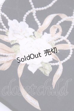 画像2: INGEBORG / ハンカチーフ  カメリアパールクロ O-25-12-18-1026-LO-ZA-IG-ZT0110C