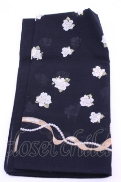 画像3: INGEBORG / ハンカチーフ  カメリアパールクロ O-25-12-18-1026-LO-ZA-IG-OS