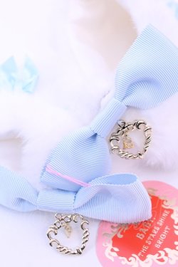 画像2: BABY,THE STARS SHINE BRIGHT / Cherie de Neigeアンクルカバー  シロ×サックス O-25-12-18-1028-BA-ZA-OW-OS