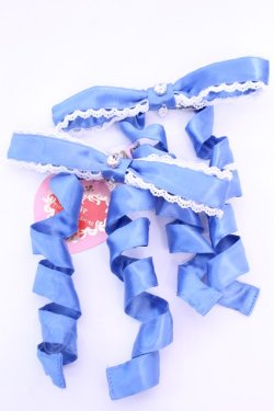 画像1: BABY,THE STARS SHINE BRIGHT / Eternal Ribbon Featheryリボンクリップ  アオ O-25-12-18-1029-BA-AC-OW-OS