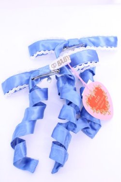 画像4: BABY,THE STARS SHINE BRIGHT / Eternal Ribbon Featheryリボンクリップ  アオ O-25-12-18-1029-BA-AC-OW-OS