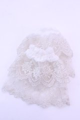 ATELIER PIERROT / レースカフス  ホワイト O-25-12-18-1031-EL-ZA-OW-OS
