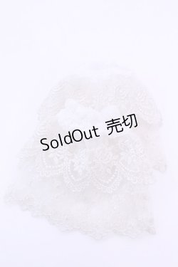 画像1: ATELIER PIERROT / レースカフス  ホワイト O-25-12-18-1031-EL-ZA-OW-ZT434-F002