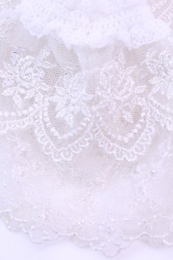 画像2: ATELIER PIERROT / レースカフス  ホワイト O-25-12-18-1031-EL-ZA-OW-OS