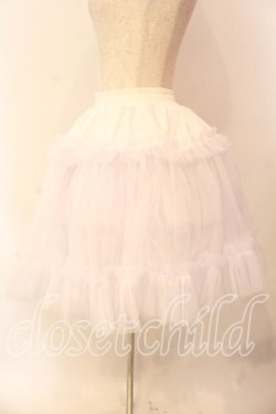 画像2: AND ROMEO / パニエ ボリューム Aライン P2  ホワイト O-25-12-18-001-LO-SK-IG-OS