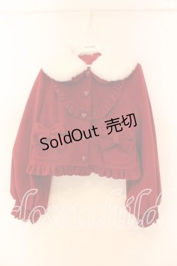 画像1: To Alice / ヴィンテージドールショートコート  アカ×シロ O-25-12-18-069-LO-CO-IG-OS