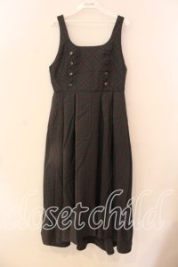 axes femme / Ｗ釦フィッシュテールジャンパースカート M グレー O-25-12-18-072-AX-OP-OW-OS