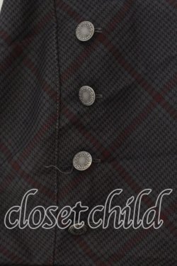 画像2: axes femme / Ｗ釦フィッシュテールジャンパースカート M グレー O-25-12-18-072-AX-OP-OW-OS