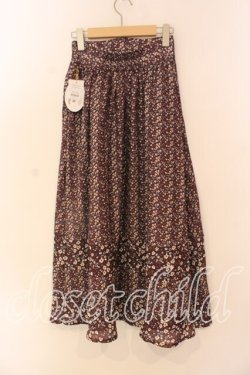 画像2: an another angelus / フラワーパターン切替ロングスカート F ボルドー O-25-12-18-073-CA-SK-OW-ZT1219Z