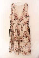 axes femme / クラシックローズ柄ジャンスカ F キナリ O-25-12-18-074-AX-OP-OW-OS