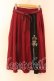 画像1: axes femme / チャイナ風刺繍スカート F ワイン O-25-12-18-079-AX-SK-OW-OS (1)