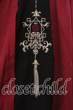 画像2: axes femme / チャイナ風刺繍スカート F ワイン O-25-12-18-079-AX-SK-OW-OS