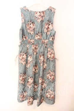 画像3: axes femme / クラシックローズ柄ジャンスカ F グリーン O-25-12-18-083-AX-OP-OW-OS