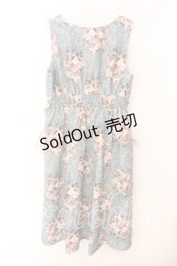 画像3: axes femme / クラシックローズ柄ジャンスカ F グリーン O-25-12-18-083-AX-OP-OW-OS