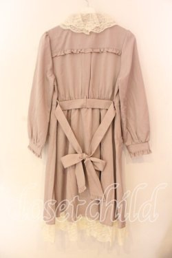 画像2: axes femme / レース襟付トレンチコート F ピンク O-25-12-18-084-AX-CO-OW-OS