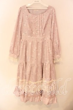 画像1: axes femme / SAKURAティアードワンピース F ピンク O-25-12-18-086-AX-OP-OW-OS