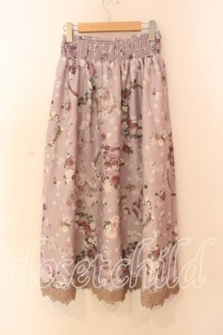 画像3: axes femme / ローズリース柄スカート F ラベンダー O-25-12-18-087-AX-SK-OW-OS