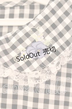 画像2: FLC / 星名桜子/ギンガムチェックワンピース Ｍ クロ×シロ O-25-12-18-007-0-OP-IG-OS