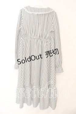 画像3: FLC / 星名桜子/ギンガムチェックワンピース Ｍ クロ×シロ O-25-12-18-007-0-OP-IG-OS