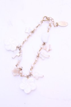 画像1: KANEKO ISAO / 貝使いモチーフブレスレット  ゴールド O-25-12-18-2001-EL-AC-IG-OS