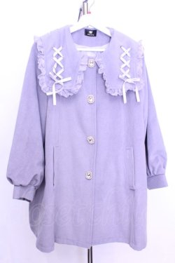 画像1: Rojita / レースアップカラーAラインコート  グレー O-25-12-18-2041-LO-CO-IG-OS