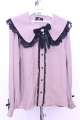 Rojita / リボンブローチバックレースアップブラウス  ピンク O-25-12-18-2042-LO-BL-IG-OS