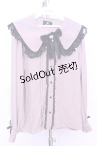 Rojita / リボンブローチバックレースアップブラウス  ピンク O-25-12-18-2042-LO-BL-IG-OS